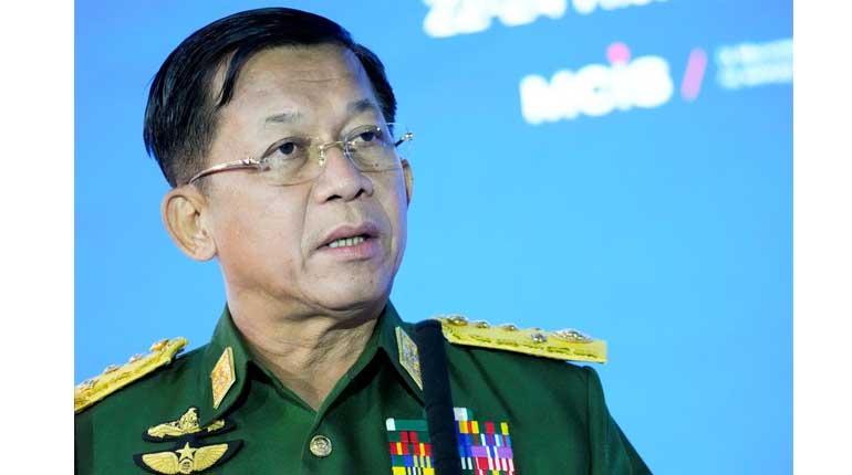 Myanmar's military ruler Min Aung Hlaing