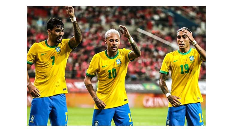 Brazil thrashed South Korea in a pre-World Cup friendly