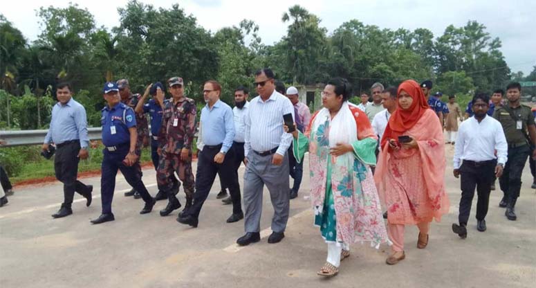 রামগড় আন্তর্জাতিক প্যাসেঞ্জার টার্মিনাল পরিদর্শনে চেয়ারম্যান জিল্লুর রহমান