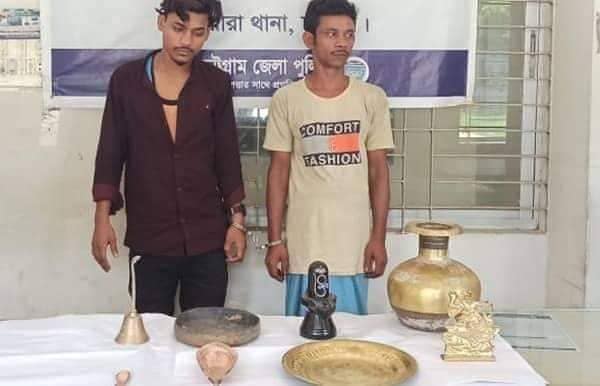 আনোয়ারায় মন্দিরে চুরির হিড়িক আটক ২