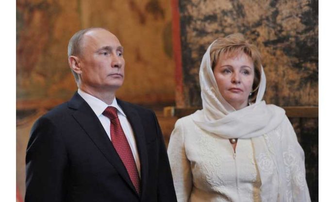 Putin and Ludmilla Shkrebneva,