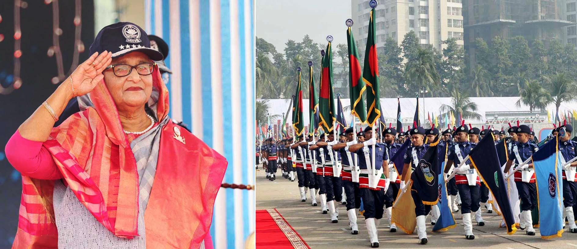 স্মার্ট দেশ ও স্মার্ট পুলিশ বাহিনী গড়ে তোলা হবে: প্রধানমন্ত্রী