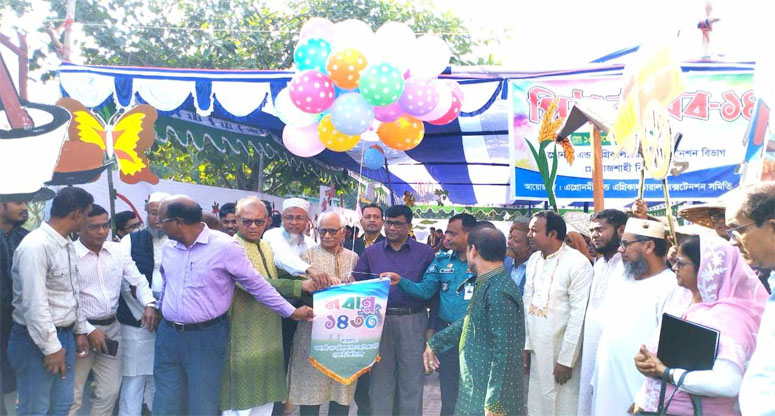 গ্রাম বাংলার ঐতিহ্য তুলে ধরে রাবিতে নবান্ন উৎসব