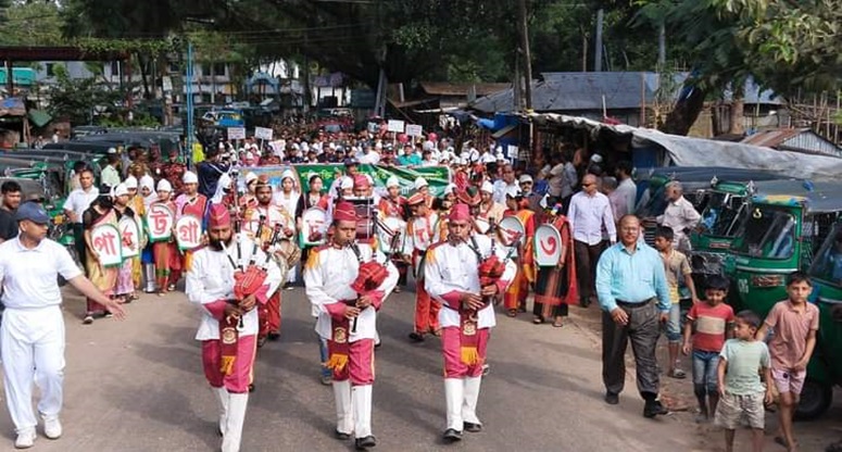 রাঙামাটিতে পার্বত্য শান্তি চুক্তির বর্ষপূর্তিতে র‌্যালী