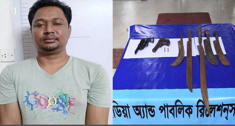 হাজারীবাগ থেকে যুবলীগ নেতা অস্ত্র সহ গ্রেফতার