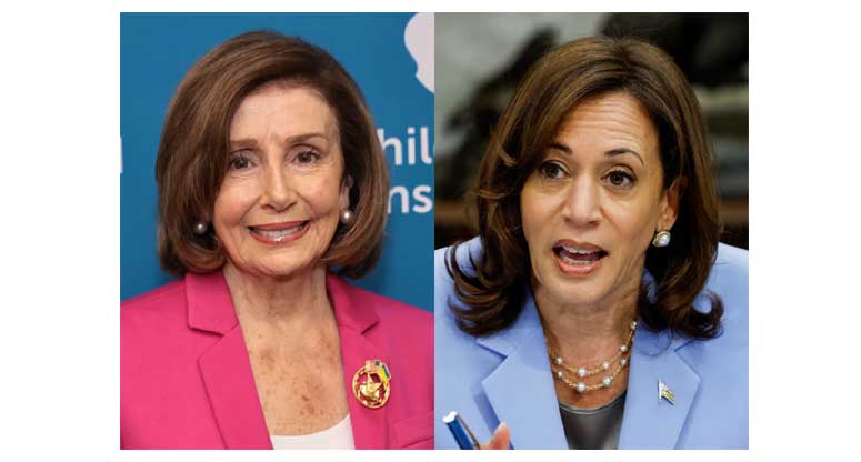 Kamala Harris and Nancy Pelosi